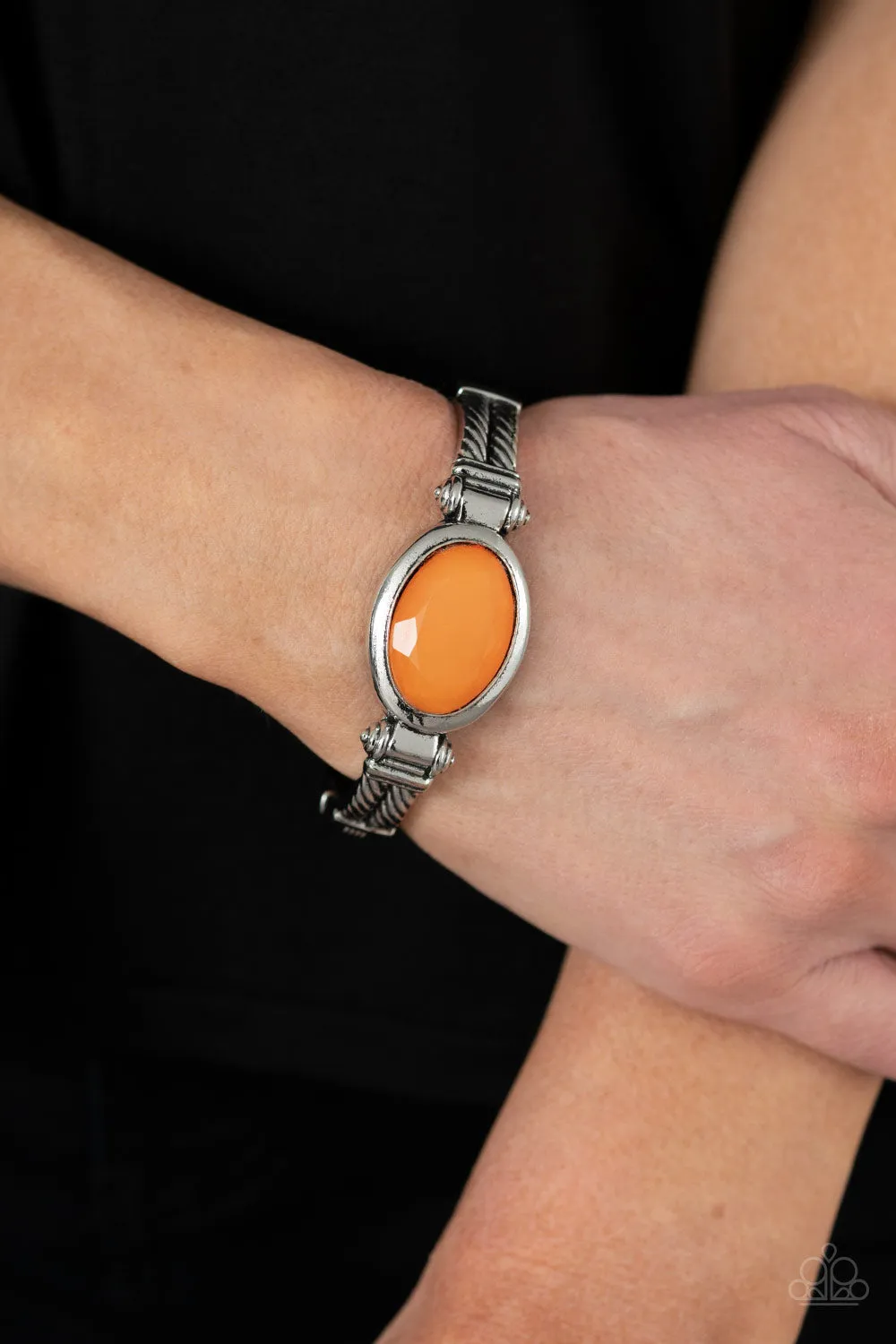 EMP - Silver and Orange Bracelet