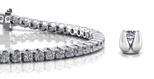 Enchanted Tulip Lab-Grown Diamond Tennis Bracelet with 7.52 ct.(finished) 3.5mm