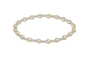 ENewton Classic Sincerity Pattern 4mm Bead Bracelet - Mixed Metal