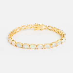 Eternal Blue Opal Tennis Bracelet