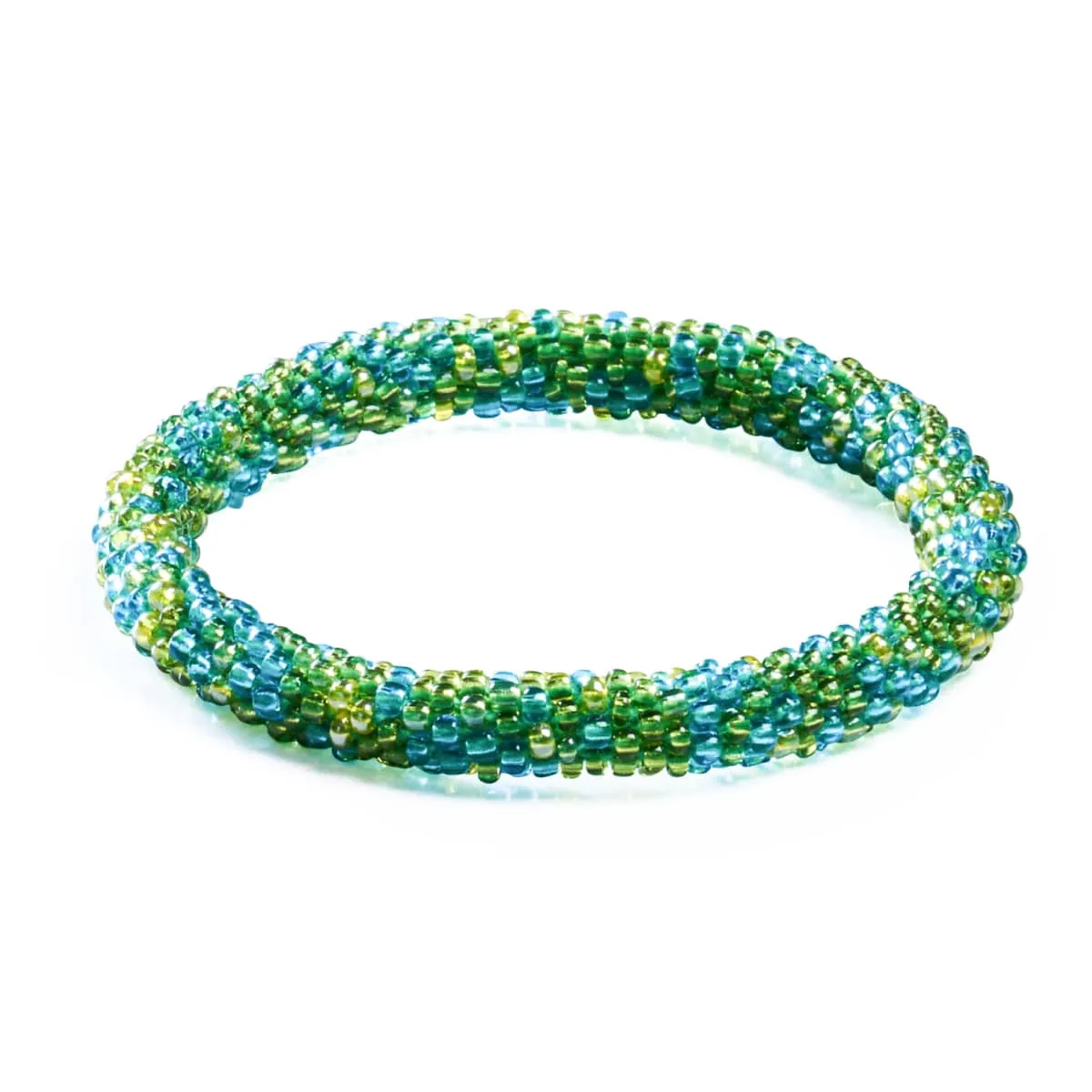 Evergreen Forest | Himalayan Glass Bead Bracelet