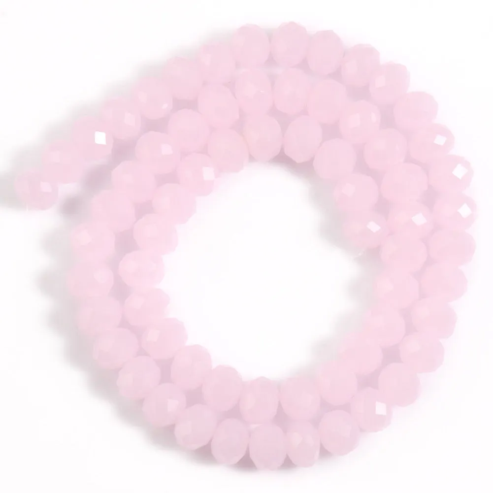 Faceted Czech Crystal Glass Beads Round Jades