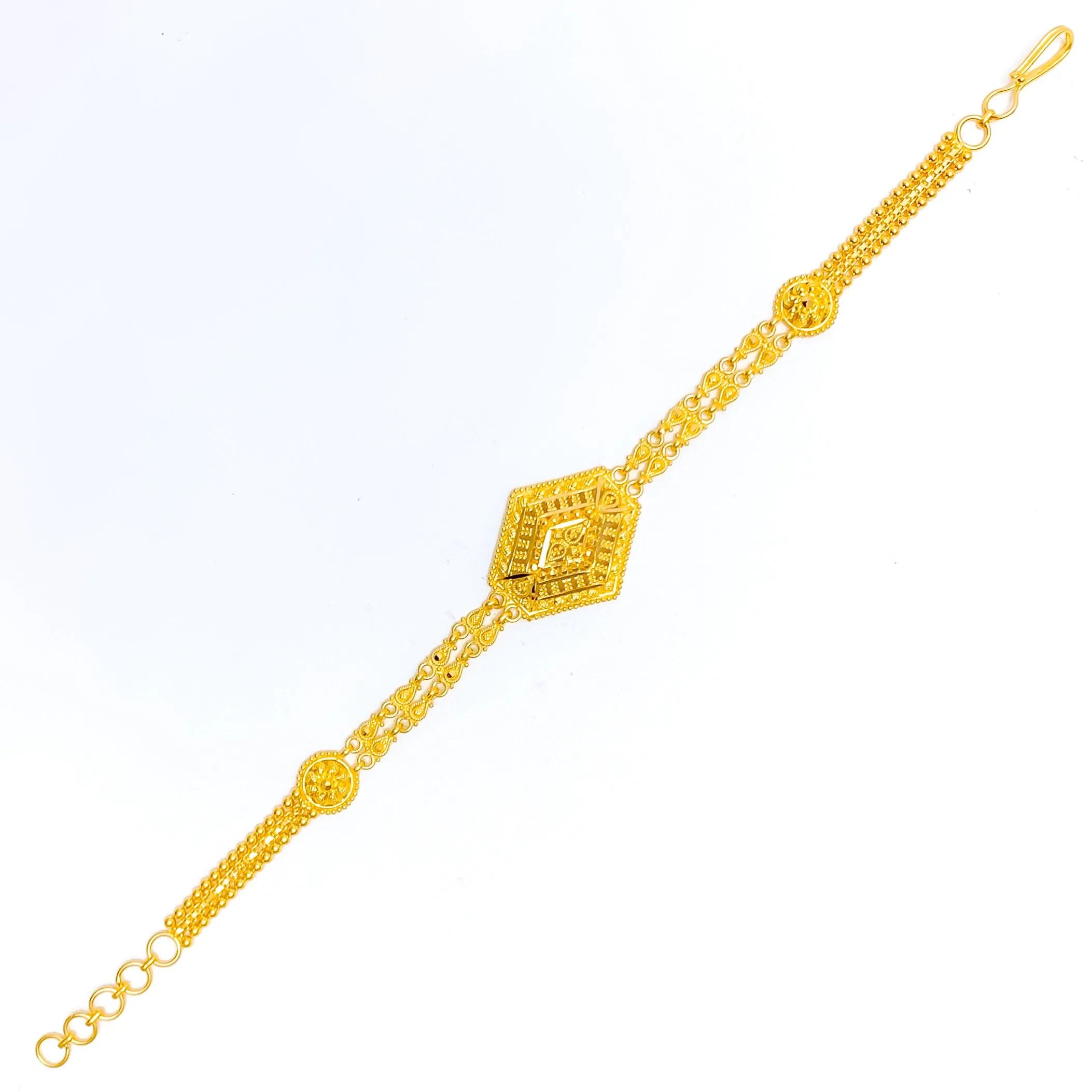 Fancy Stunning 22k Gold Bracelet