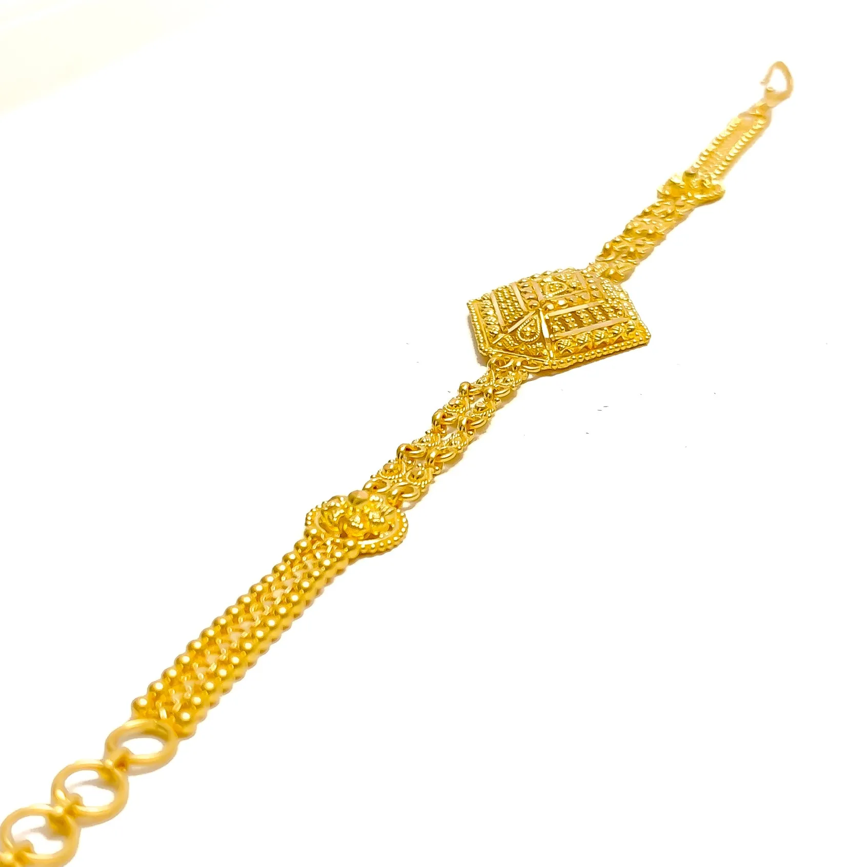 Fancy Stunning 22k Gold Bracelet