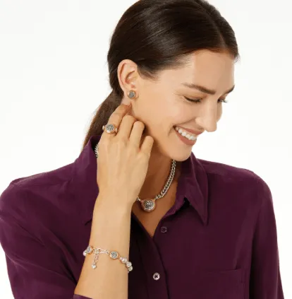 Ferrara Hammered Bead Bracelet JF6952