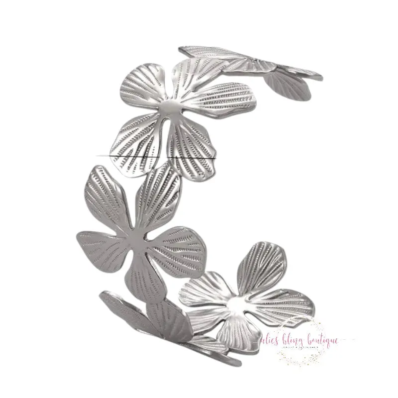 Fiercely Floral - Silver 18k Bracelet