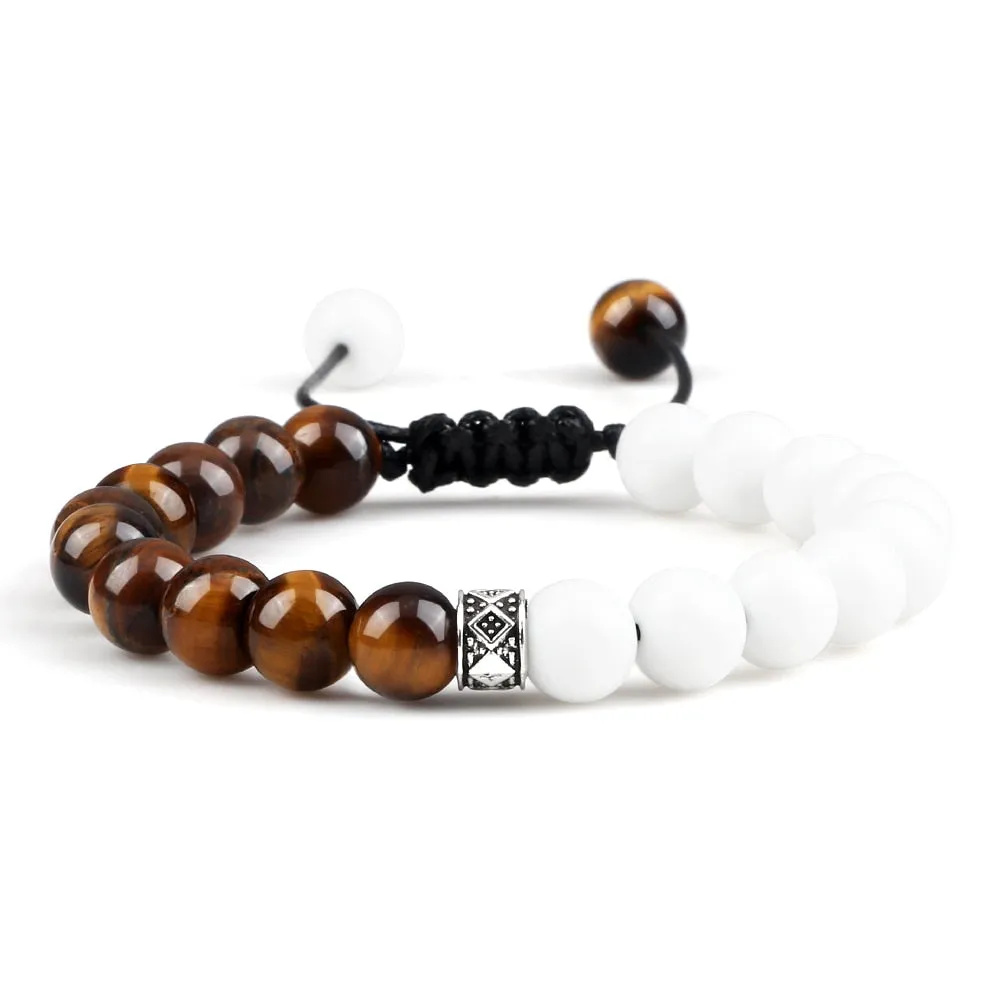 Fire Agates Onyx Beads Bracelet Bangles Healing Stone