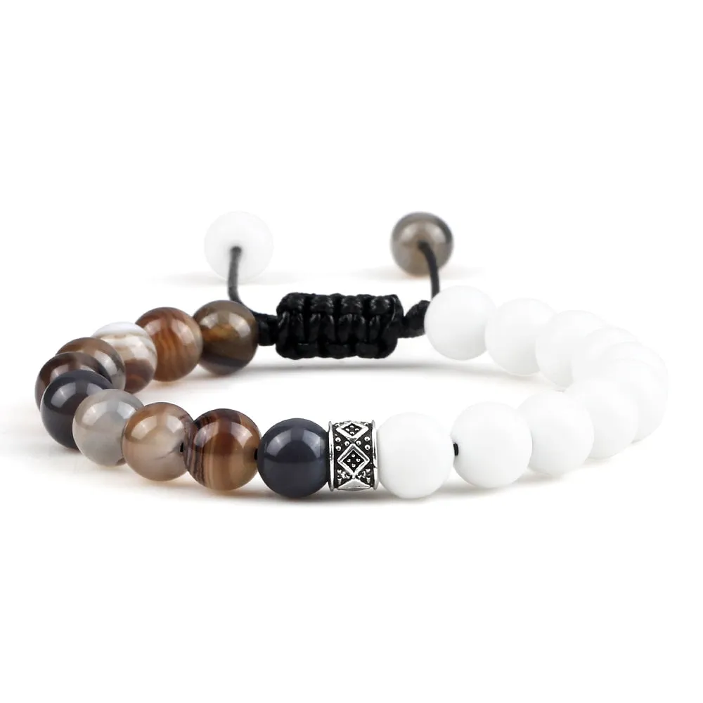 Fire Agates Onyx Beads Bracelet Bangles Healing Stone