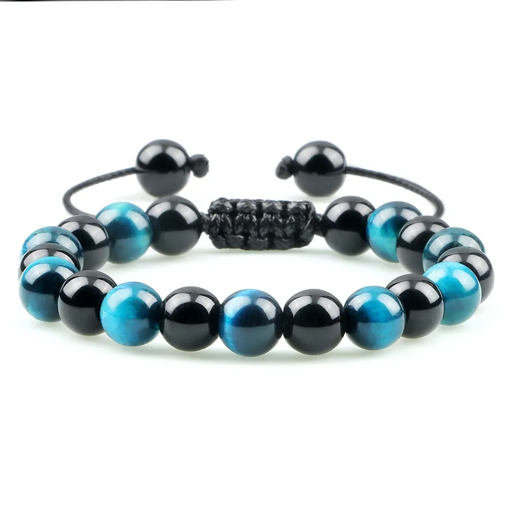 Fire Agates Onyx Beads Bracelet Bangles Healing Stone