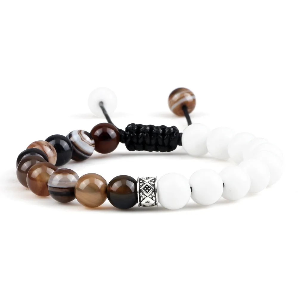 Fire Agates Onyx Beads Bracelet Bangles Healing Stone