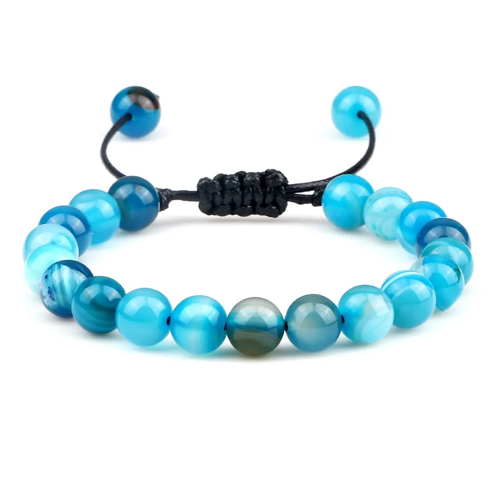 Fire Agates Onyx Beads Bracelet Bangles Healing Stone