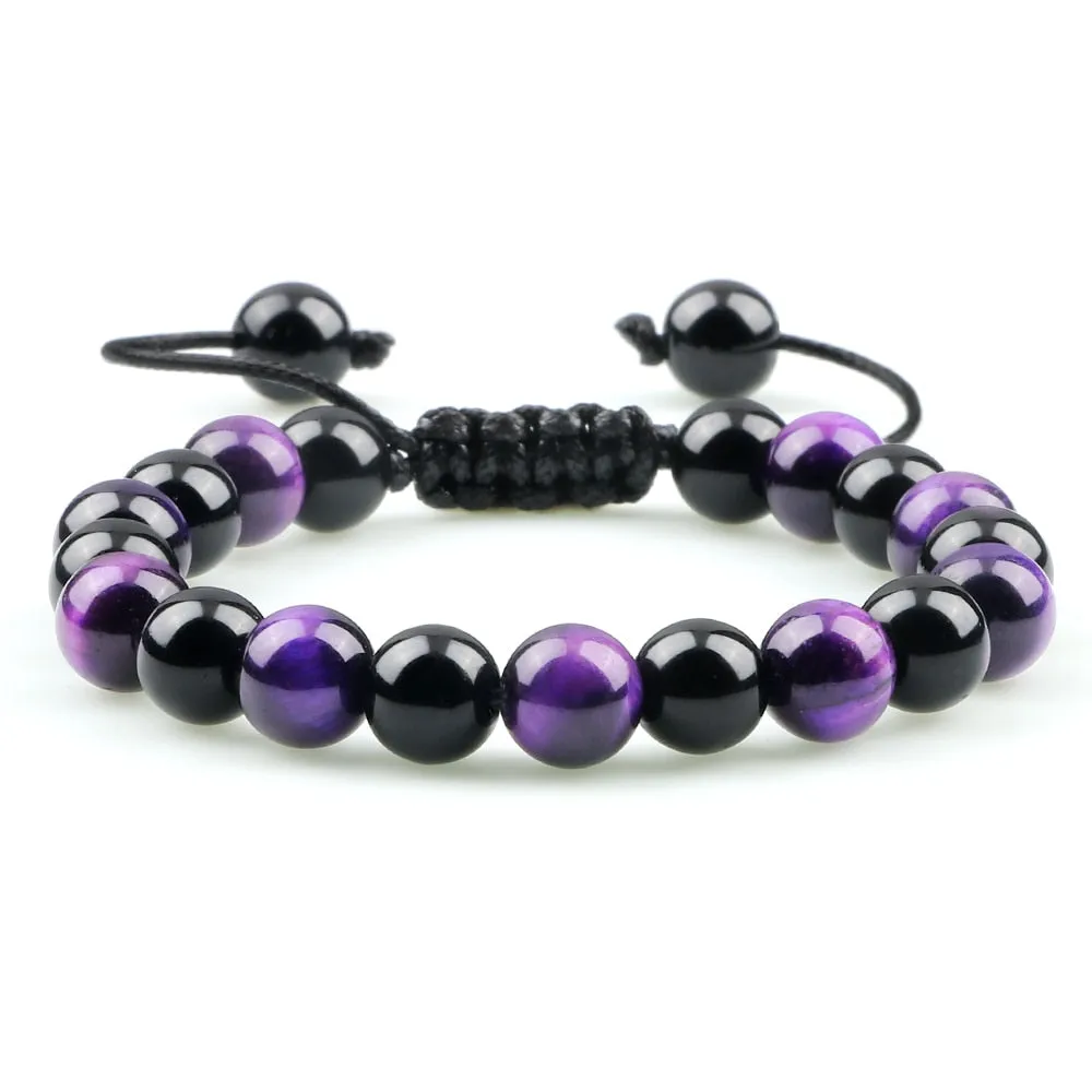 Fire Agates Onyx Beads Bracelet Bangles Healing Stone