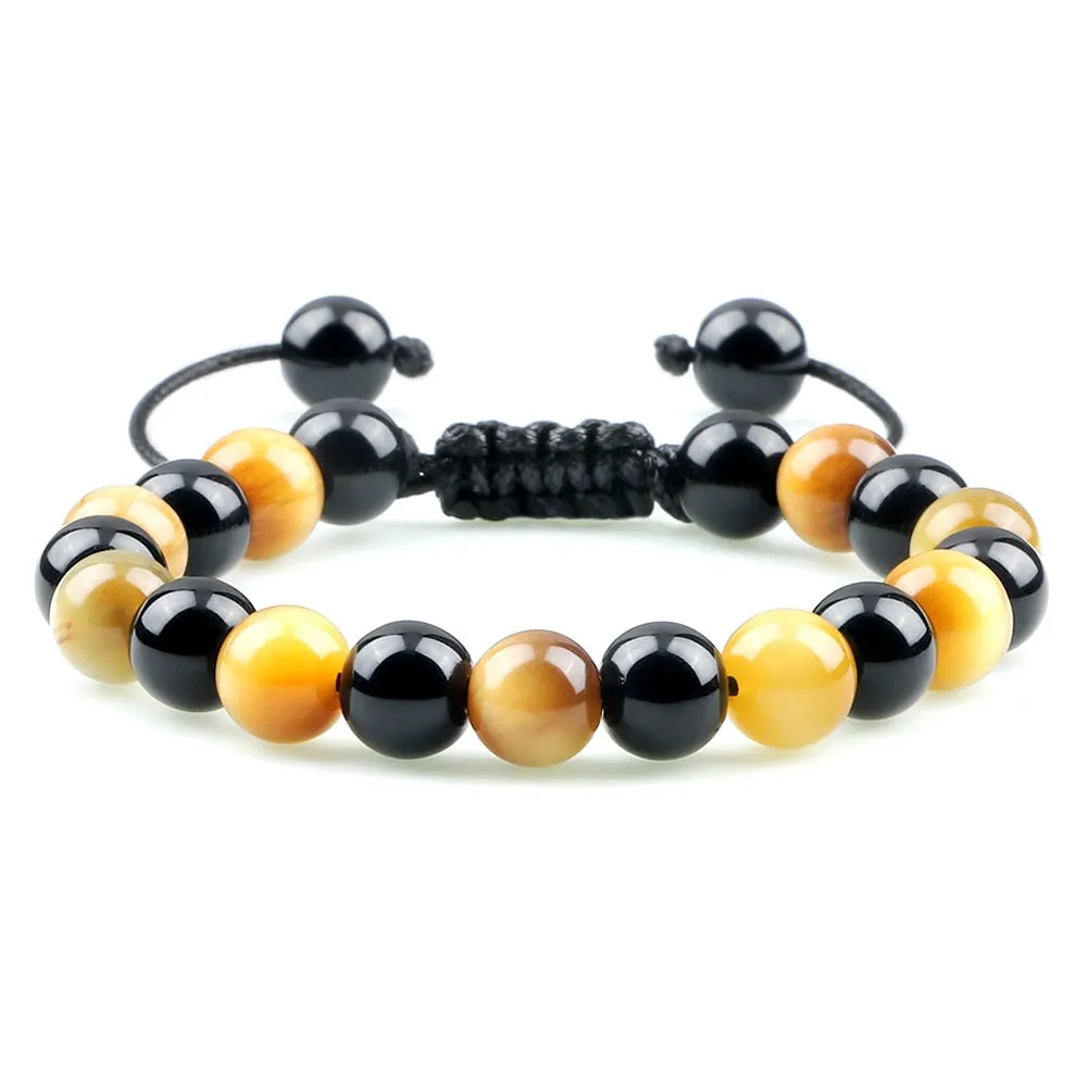 Fire Agates Onyx Beads Bracelet Bangles Healing Stone