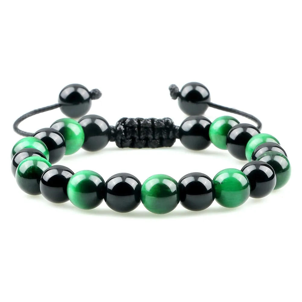 Fire Agates Onyx Beads Bracelet Bangles Healing Stone
