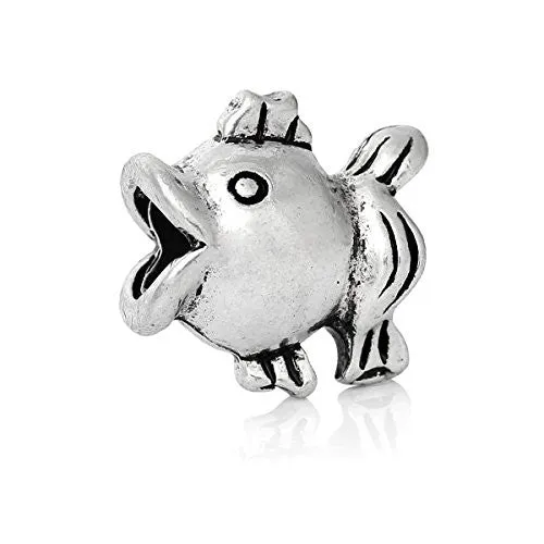 Fish Bead Compatible for Most European Snake Chain Bracelet