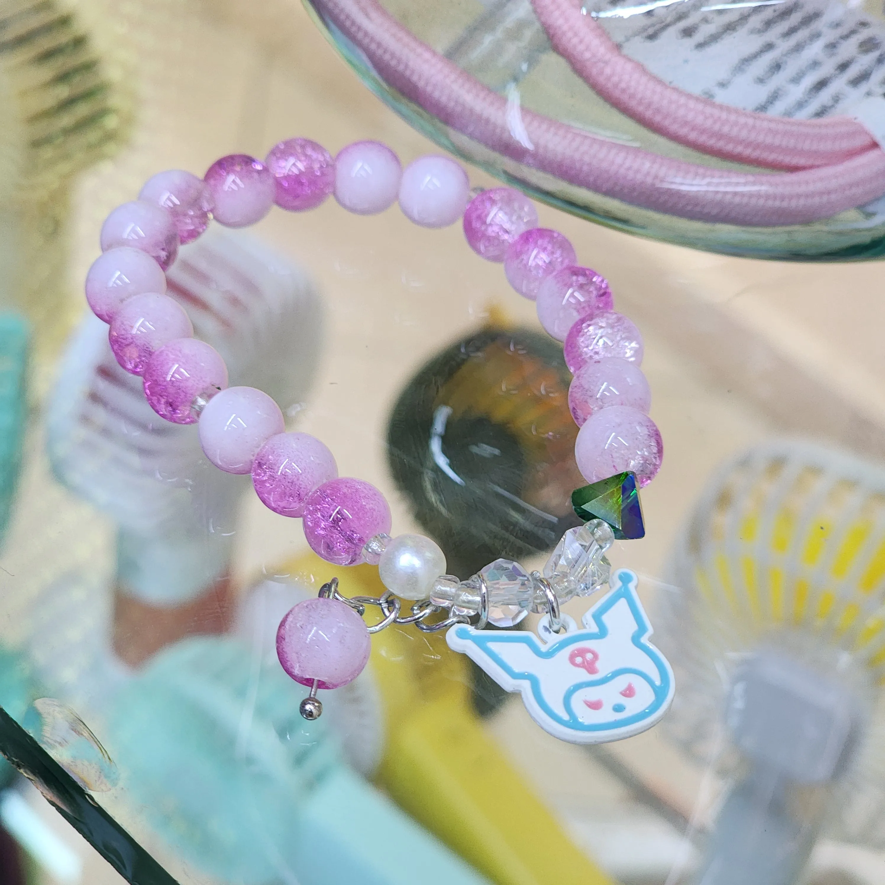 Flower Bead Jade Crystal Lucky Bracelets charms for Women Chinese Style Good Lucky Key Jade Dainty Beads Bracelet Gold Jewelry Gifts for Women Her Him Father Mother charm