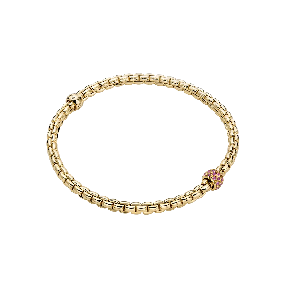 FOPE Eka Flex'it Bracelet with Pink Sapphire Pavé
