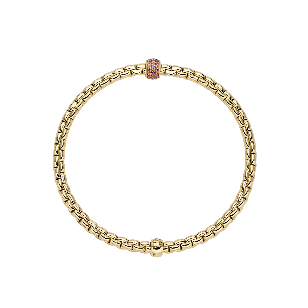 FOPE Eka Flex'it Bracelet with Pink Sapphire Pavé
