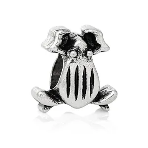 Frog Charm Bead for European Snake Chain Charm Bracelet