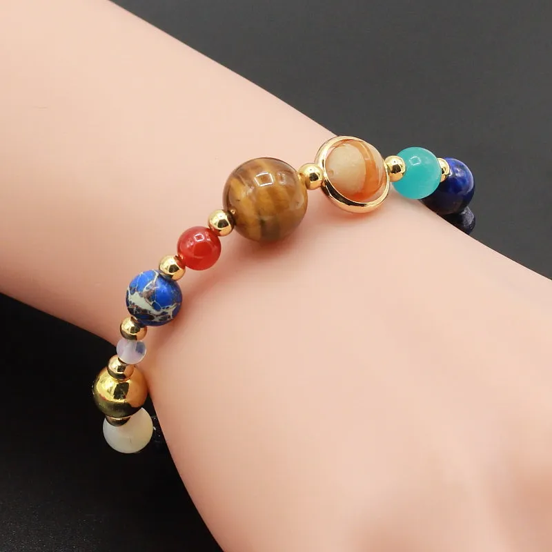 Galaxy Solar System Natural Stone Beads