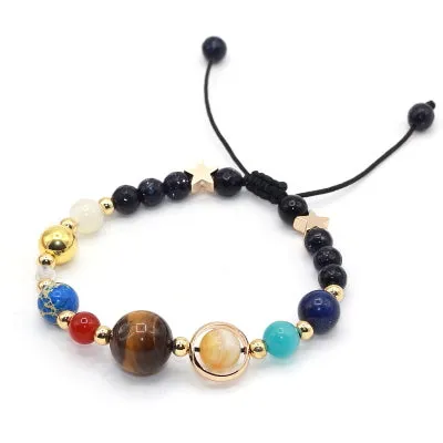 Galaxy Solar System Natural Stone Beads