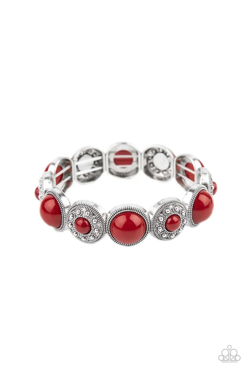 Garden Flair Red Paparazzi Bracelet