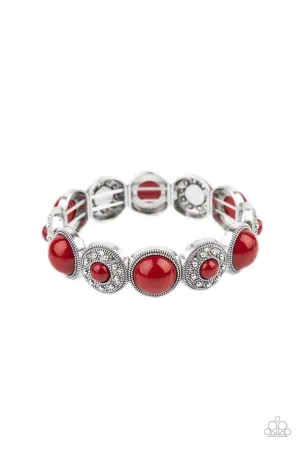 Garden Flair Red Paparazzi Bracelet