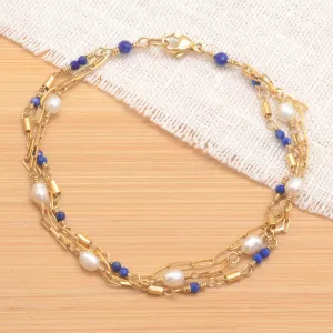 Gem-Kissed: Triple Strand Sueann