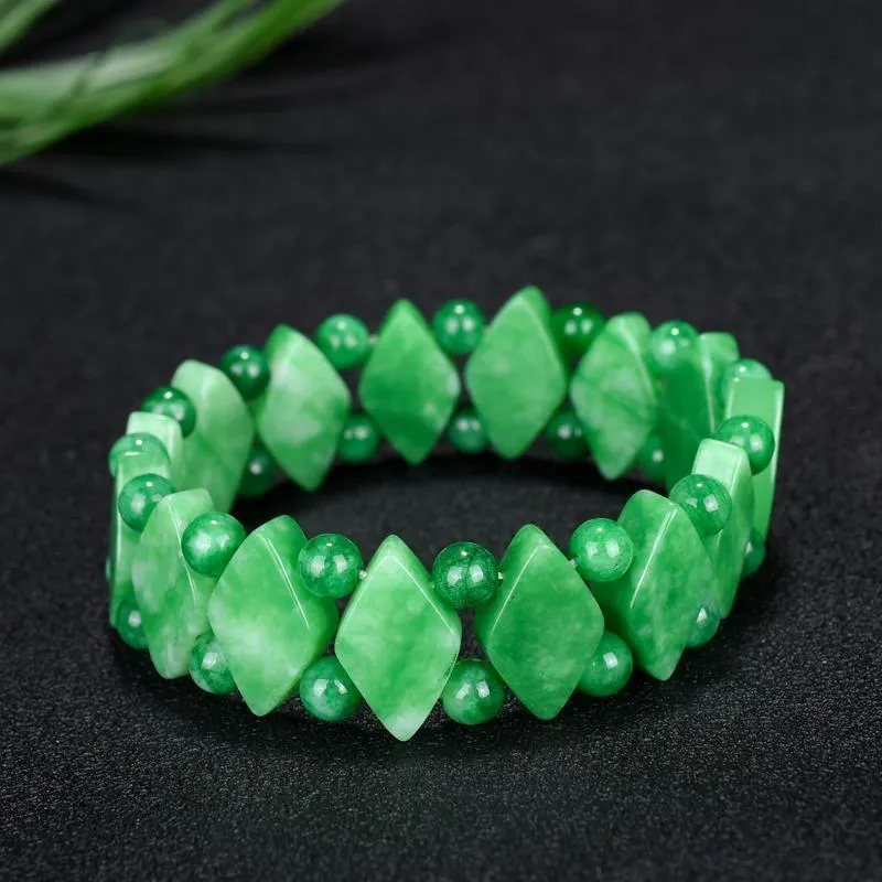 Genuine Natural Jade Bracelet Men Emerald Jades Stone