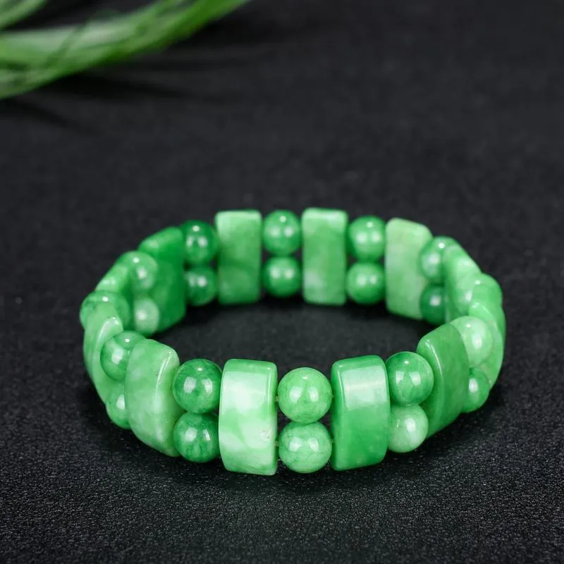 Genuine Natural Jade Bracelet Men Emerald Jades Stone