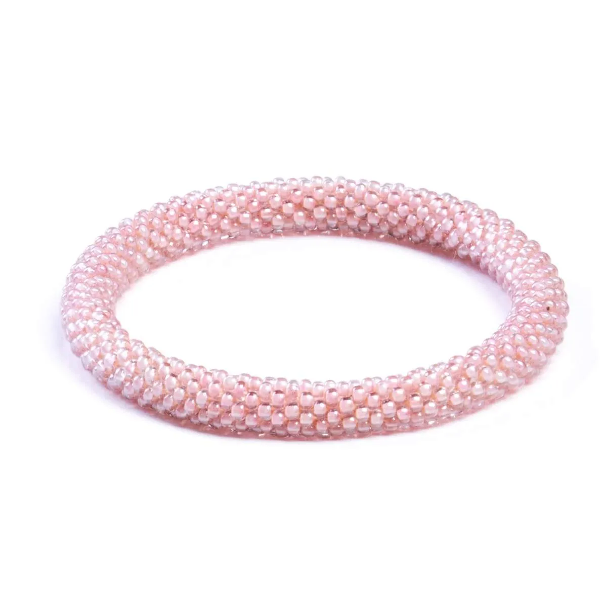 Georgia Peach | Himalayan Glass Bead Bracelet