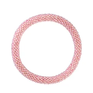 Georgia Peach | Himalayan Glass Bead Bracelet