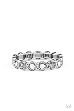Glamour Garden Silver Paparazzi Bracelet