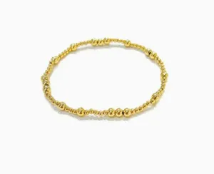 Gold Filled Beaded Bracelets - 2mm & 4mm Mixed