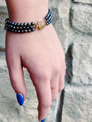 Gold Tahitian Pearl Bracelet