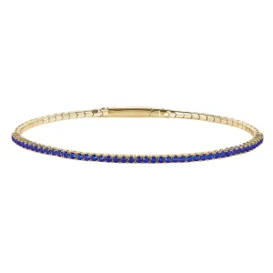 Gold Vermeil September Birthstone Flex Bracelet