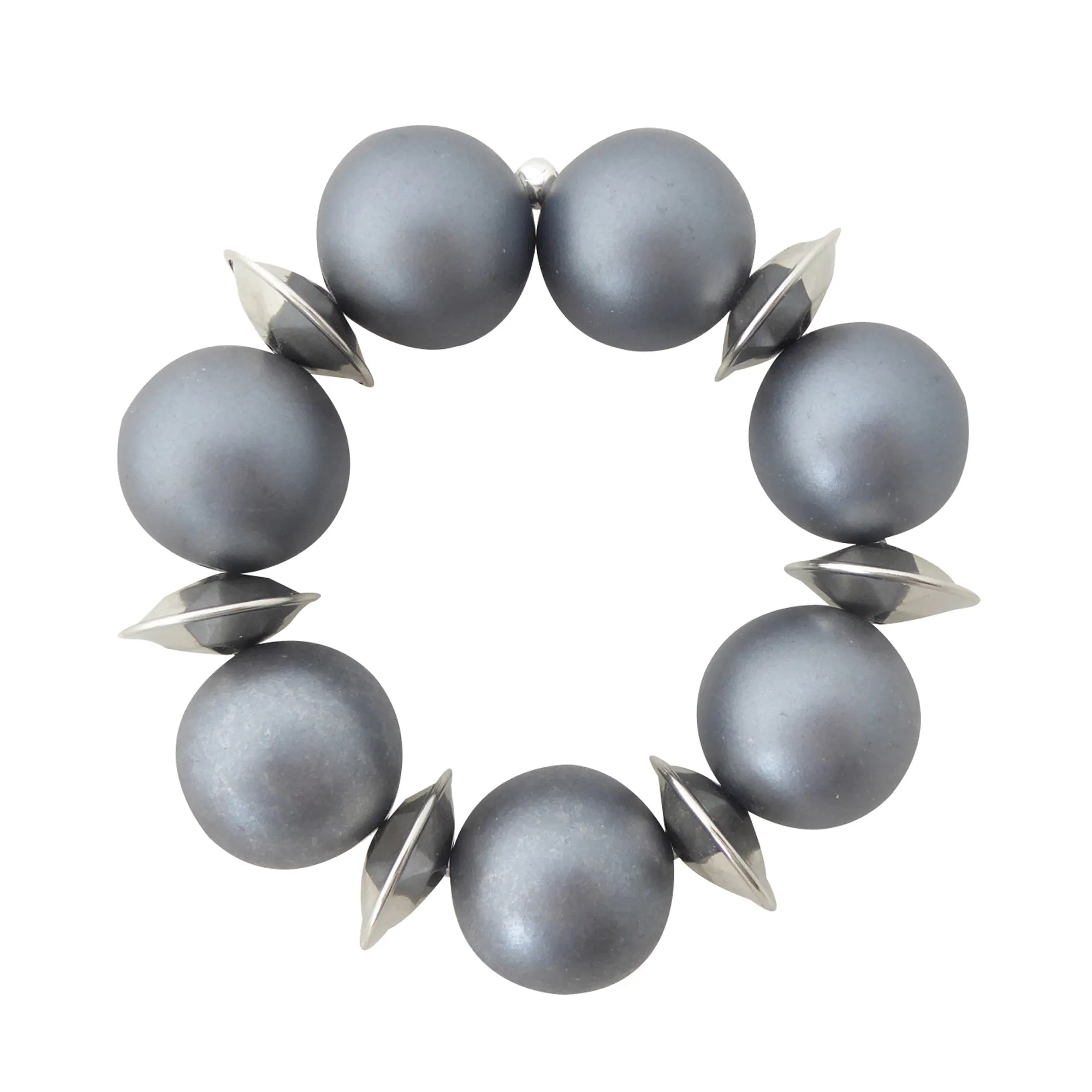 Gray kimoyo bead bracelet