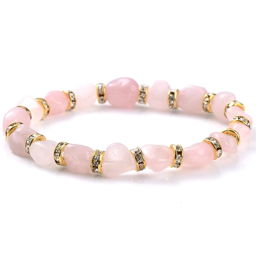 Green Aventurine Stone Bracelet Irregular Beads