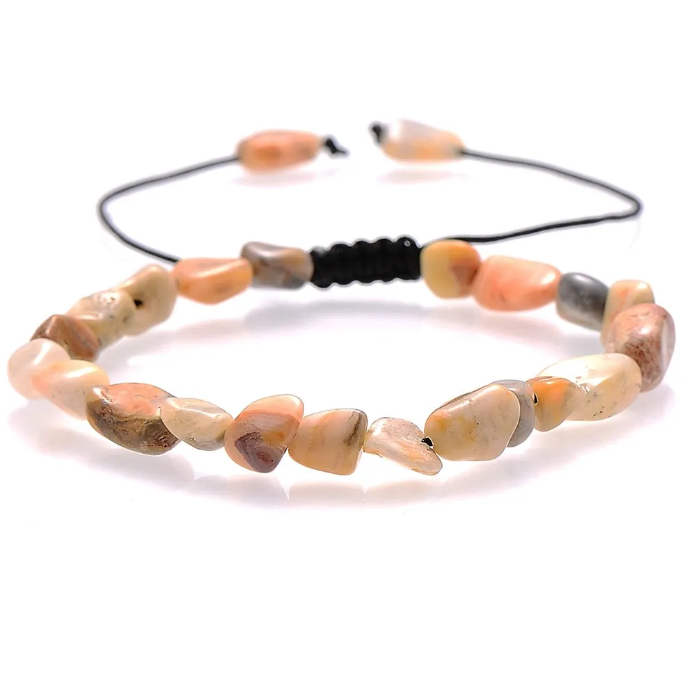 Green Aventurine Stone Bracelet Irregular Beads