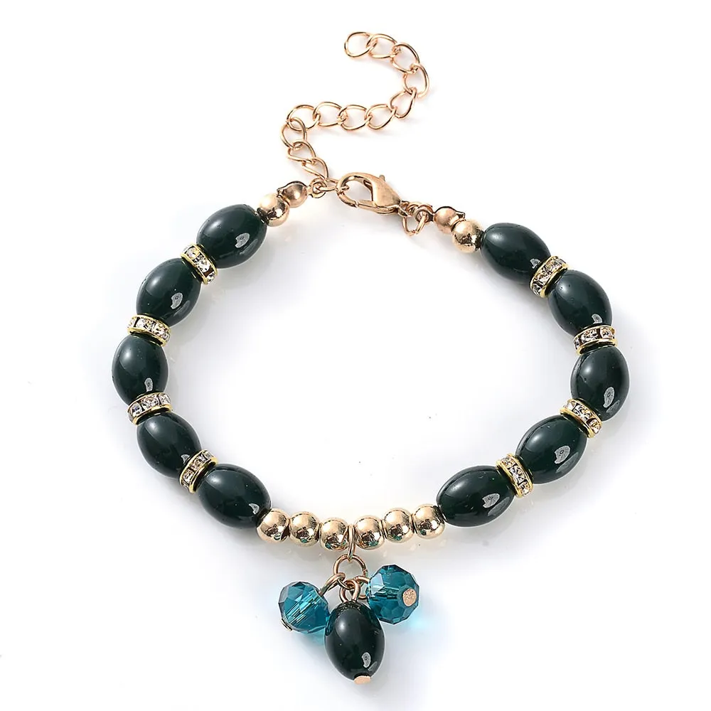 Green Aventurine Stone Bracelet Irregular Beads