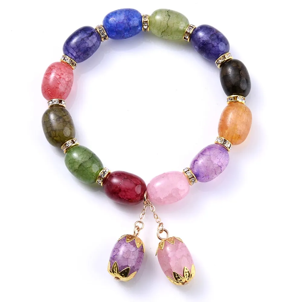 Green Aventurine Stone Bracelet Irregular Beads