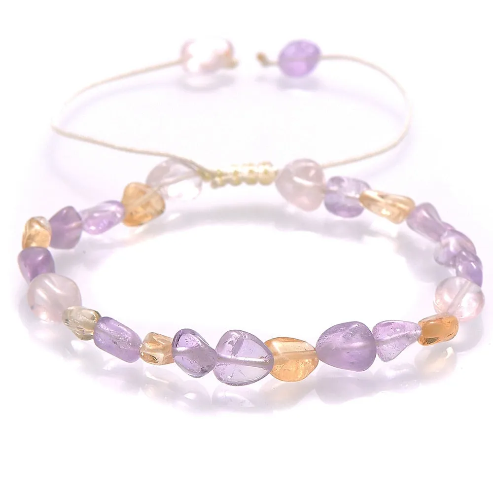Green Aventurine Stone Bracelet Irregular Beads