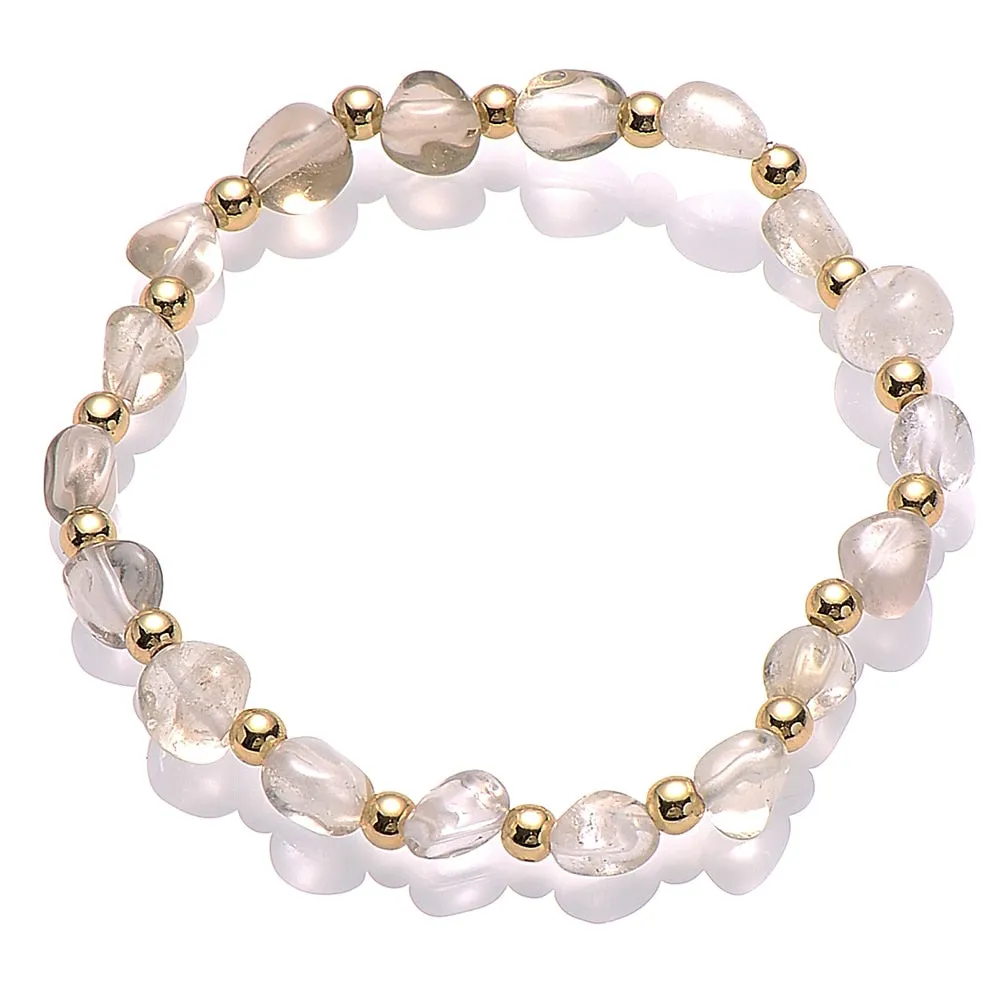 Green Aventurine Stone Bracelet Irregular Beads