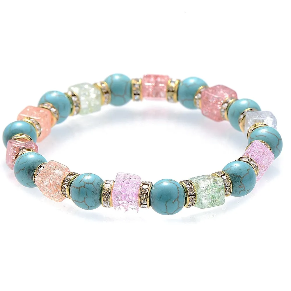 Green Aventurine Stone Bracelet Irregular Beads