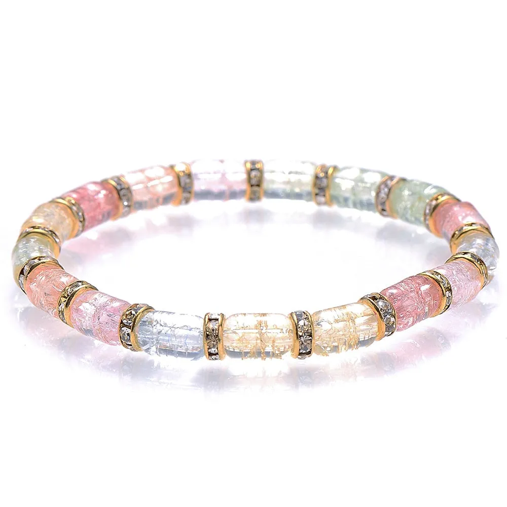 Green Aventurine Stone Bracelet Irregular Beads