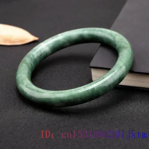 Green Jade Bangle Bracelet Chinese Amulet Jewelry