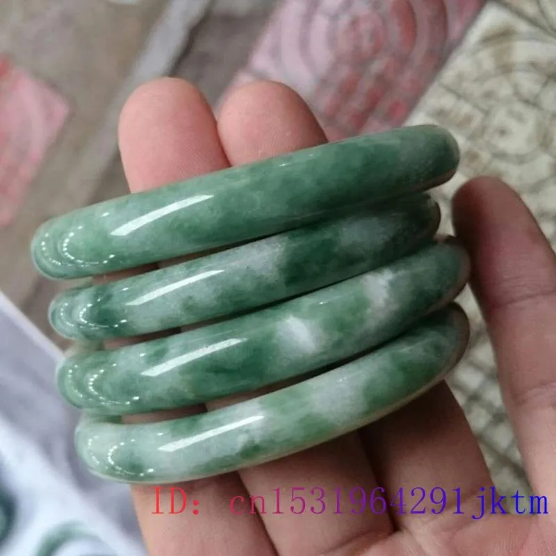Green Jade Bangle Bracelet Chinese Amulet Jewelry