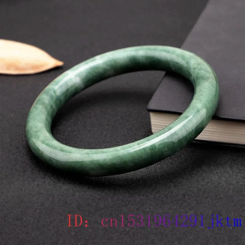 Green Jade Bangle Bracelet Chinese Amulet Jewelry