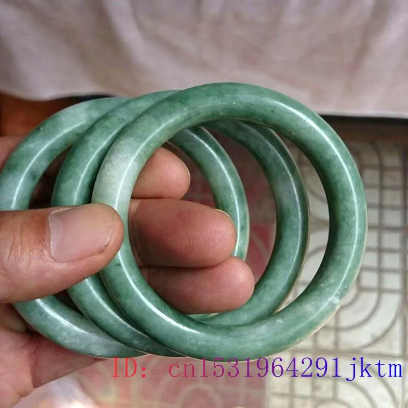 Green Jade Bangle Bracelet Chinese Amulet Jewelry