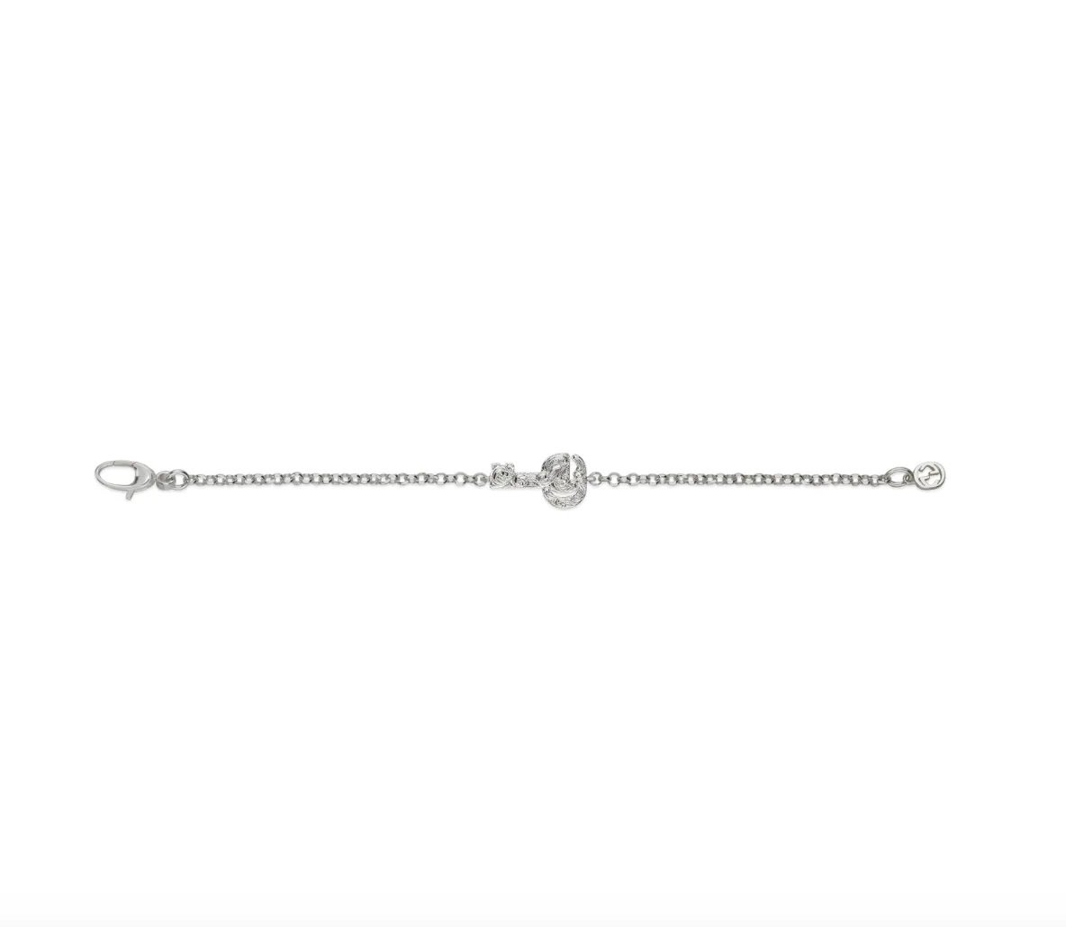 Gucci Silver Marmont GG Key Bracelet 7.5"